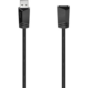 Hama USB-Kabel USB 2.0 USB-A Buchse, USB-A Stecker 0.75m Schwarz 00200618