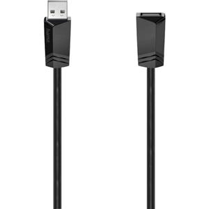Hama USB-kabel USB 2.0 USB-A bus, USB-A stekker 1.50 m Zwart 00200619