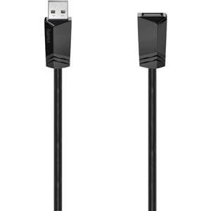 Hama USB-Kabel USB 2.0 USB-A Buchse, USB-A Stecker 5.00m Schwarz 00200621
