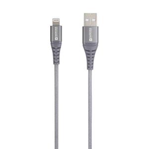 Skross USB-Kabel USB 2.0 USB-A Stecker 1.20m Grau Rund, Flexibel, Stoff-Ummantelung SKCA0011A-MFI120
