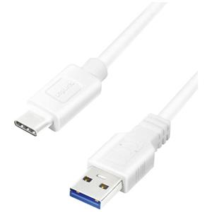 LogiLink USB 3.2 Kabel, USB-A - USB-C Stecker, 0,5 m, weiß
