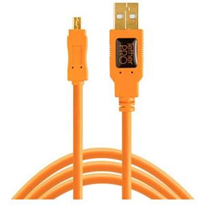 Tether Tools USB-kabel USB-mini-B stekker, USB-A stekker 4.60 m Oranje CU8015-ORG