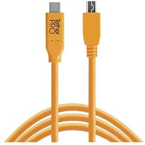Tether Tools USB-kabel USB-C stekker, USB-micro-B 3.0 stekker 4.60 m Oranje CUC2515-ORG