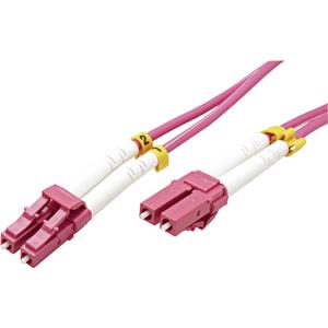 VALUE F.O. kabel 50/125µm OM4, LC/LC, violet, 20 m