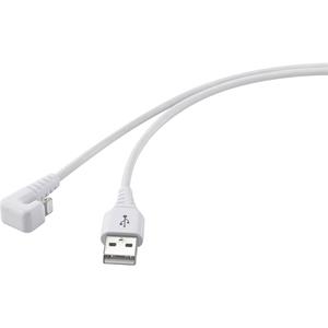 Renkforce USB-kabel USB 2.0 USB-A stekker, Apple Lightning stekker 1.00 m Wit RF-4598340