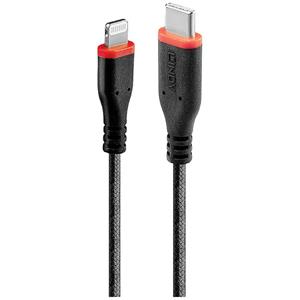 LINDY USB-kabel USB 2.0 Apple Lightning stekker, USB-C stekker 0.5 m Zwart 31285