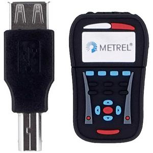 Metrel USB 2.0 Adapter [1x USB-B 2.0 stekker - 1x USB 2.0 bus A] S 2072