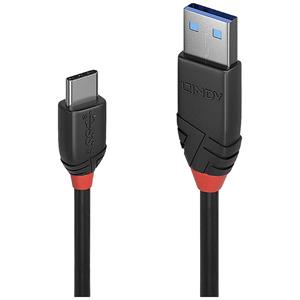 LINDY USB-kabel USB 3.2 Gen1 (USB 3.0 / USB 3.1 Gen1) USB-C stekker, USB-A stekker 0.15 m Zwart 36914