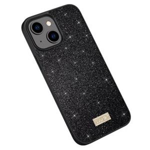 Sulada Glitter Serie iPhone 14 Gecoate Case - Zwart