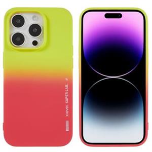 X-Level Rainbow iPhone 14 Pro TPU Hoesje - Rood / Geel