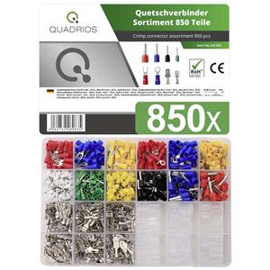 Quadrios 22C423 Assortiment kabelschoenen 0.5 mm² - 6 mm² Rood, Blauw, Geel, Groen, Wit, Transparant 1 set(s)