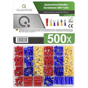 Quadrios 22C424 Quetschverbinder-Sortiment 0.5mm² 2.5mm² Rot, Blau, Gelb 1 Set