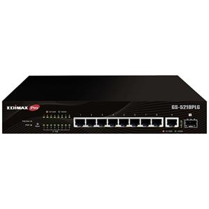 EDIMAX GS-5210PLG Netwerk switch RJ45/SFP 8 + 2 poorten 20 GBit/s PoE-functie