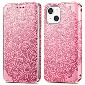 Mandala Series iPhone 14 Wallet Case - Roze