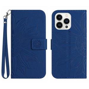 Sunflower Series iPhone 14 Pro Max Wallet Case - Blauw