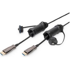 Digitus HDMI Aansluitkabel HDMI-A stekker 15 m Zwart AK-330130-150-S Vergulde steekcontacten HDMI-kabel