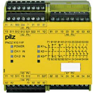 PILZ Sicherheitsschaltgerät PNOZ X10.11P 24VDC 6n/o 4n/c 6LED Betriebsspannung: 24 V/DC 6 Schließe