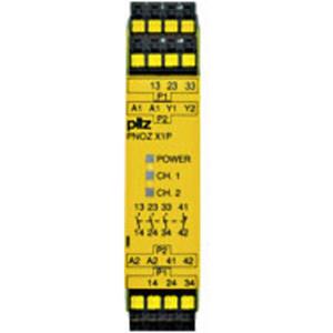 PILZ Veiligheidsrelais PNOZ X1P C 24VDC 3n/o 1n/c  Voedingsspanning (num): 24 V/DC 3x NO, 1x NC (b x h x d) 22.5 x 101 x 121 mm 1 stuk(s)