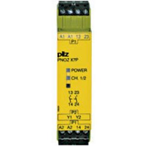 PILZ Veiligheidsrelais PNOZ X7P 24VAC/DC 2n/o  2x NO (b x h x d) 22.5 x 94 x 121 mm 1 stuk(s)