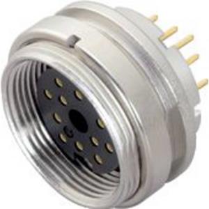 Binder 09 0198 90 24 Flanschdose Buchse, gerade, Flanschbuchse Serie (Rundsteckverbinder): 680 Gesam