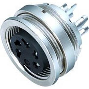 Binder 09 0324 09 06 Flanschdose Buchse, gerade Serie (Rundsteckverbinder): 680 Gesamtpolzahl: 6 20S