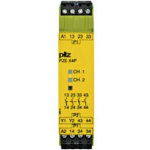 PILZ Contactuibreiding PZE X4P 24VDC 4n/o  Voedingsspanning (num): 24 V/DC 4x NO (b x h x d) 22.5 x 94 x 121 mm 1 stuk(s)