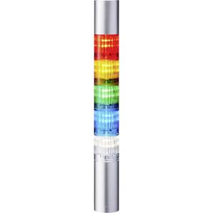 Patlite Signalsäule LR4-502WJBU-RYGBC LED 5-farbig, Rot, Gelb, Grün, Blau, Weiß 1St.