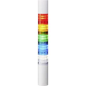 Patlite Signalsäule LR4-502WJBW-RYGBC LED 5-farbig, Rot, Gelb, Grün, Blau, Weiß 1St.