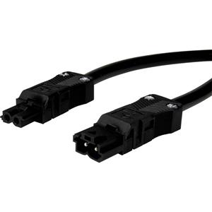 Adels-Contact Elektrotechnische Fabrik GmbH & Co. Adels Contact Verbindungsleitung Stecker-Buchse 1m AC 164 VLS/215 100 schwarz