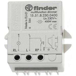 Finder Stromstoß-Schalter Auf-/Unterputz 15.51.8.230.0400 1 Schließer 230 V/AC 400W Tray 10St.