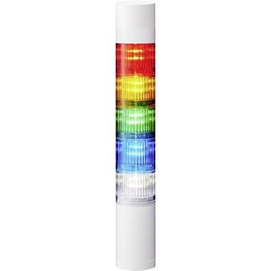 Patlite Signalsäule LR5-501WJBW-RYGBC LED 5-farbig, Rot, Gelb, Grün, Blau, Weiß 1St.