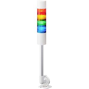 Patlite Signalsäule LR6-402QJBW-RYGB LED 4-farbig, Rot, Gelb, Grün, Blau 1St.