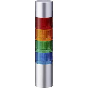 Patlite Signalsäule LR6-402WJBU-RYGB LED 4-farbig, Rot, Gelb, Grün, Blau 1St.