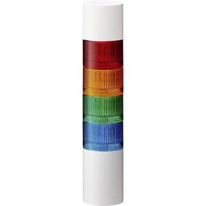 Patlite Signalsäule LR6-402WJBW-RYGB LED 4-farbig, Rot, Gelb, Grün, Blau 1St.