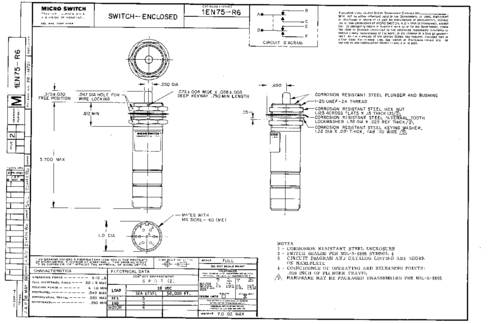 Honeywell SPS 1EN75-R6 Klikschakelaar 1 stuk(s)