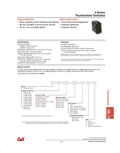C & K Switches Codeerschakelaar 0-9 1 stuk(s)