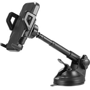 LuxeBass Universeel Auto Telefoonhouder met Telescopisch arm | Klemsysteem en 360° Roteren - LB416