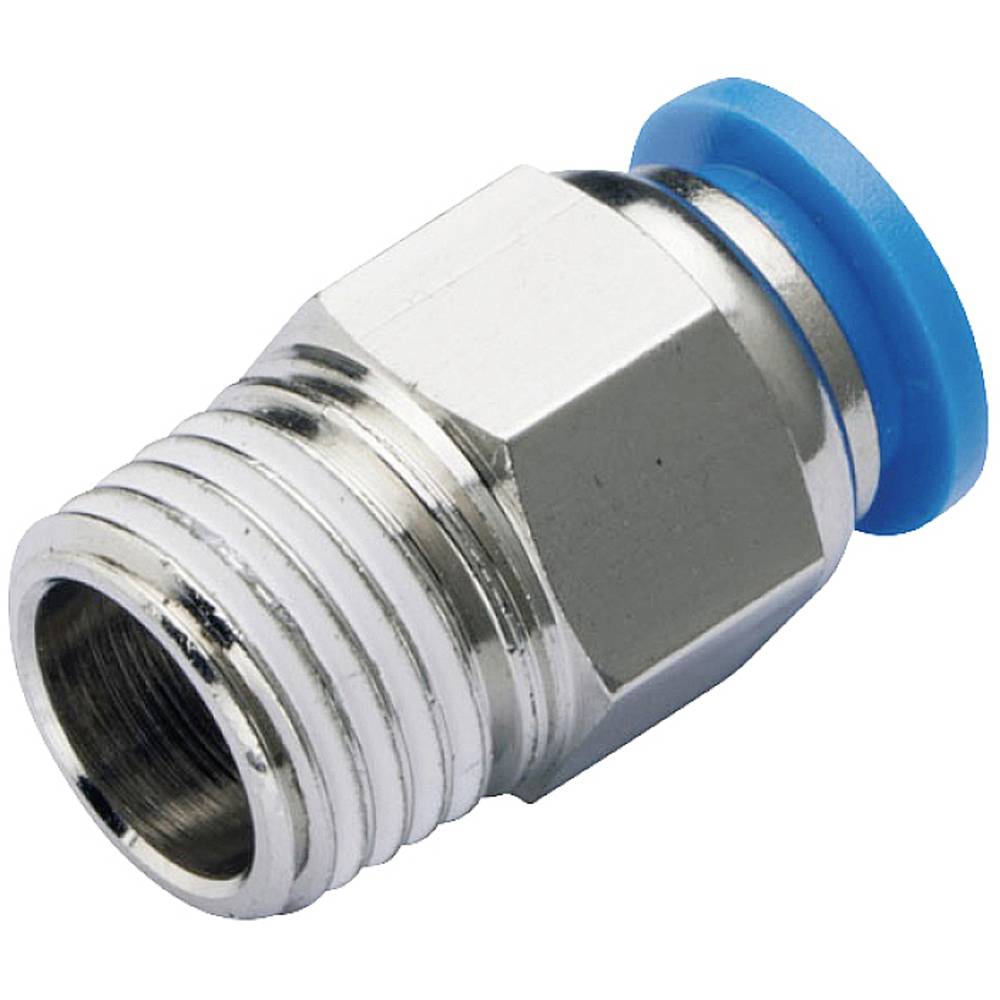 TRU COMPONENTS Rechte koppeling TC-10462460 PC8-01 Buis-Ø: 8 mm Afm. schroefdraad: R1/8 1 stuk(s)