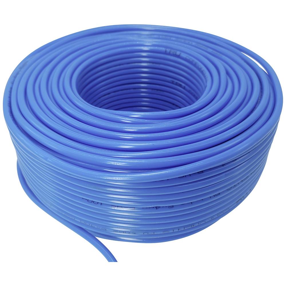 TRU COMPONENTS Persluchtslang TC-10462432 PU10X6.5 Polyurethaan Blauw Binnendiameter: 6.5 10 bar 100 m