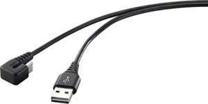 Renkforce USB-kabel USB 2.0 USB-C stekker, USB-A stekker 1.00 m Zwart RF-4609276
