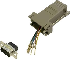 BKL Electronic 10121109 Adapter D-sub stekker 9-polig - RJ45-bus 1 stuk(s) Single
