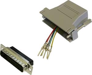 BKL Electronic 10121127 Adapter D-sub stekker 25-polig - RJ12-bus 1 stuk(s) Single