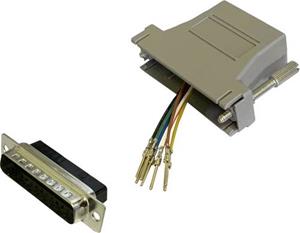 BKL Electronic 10121133 Adapter D-sub stekker 25-polig - RJ45-bus 1 stuk(s) Single
