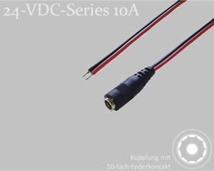 BKL Electronic DC-connector DC-koppeling - Vertind 5.5 mm 2.5 mm 1.5 m 1 stuk(s) Single