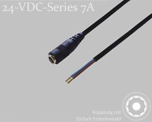 BKL Electronic DC-connector DC-koppeling - Adereindhulzen 2.1 mm 1.5 m 1 stuk(s) Single