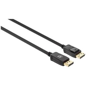 Manhattan DisplayPort Aansluitkabel DisplayPort stekker, DisplayPort stekker 1.00 m Zwart 353595 Ultra HD (8K) DisplayPort-kabel