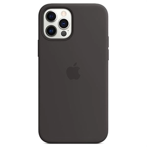 Apple Silikon Case MagSafe iPhone 12, 12 Pro | Schwarz