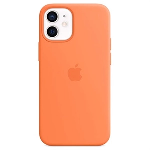 Apple Silikon Case mit MagSafe für Apple iPhone 12 mini, kumquat