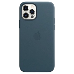 Apple Lederhülle MagSafe iPhone 12 Pro Max | Baltischblau