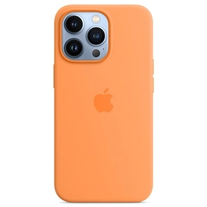 Apple Silikon Case mit MagSafe für Apple iPhone 13 Pro, gelborange